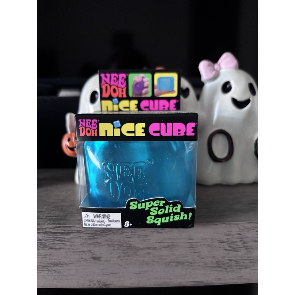 Nee Doh Nice Cube Super Solid Squish Blue Brand New/Factory Sealed Stress Needoh